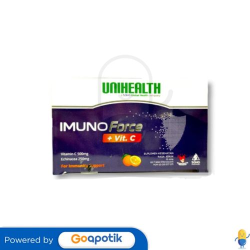 UNIHEALTH IMUNO FORCE + VITAMIN C STRIP 2 TABLET EFFERVESCENT