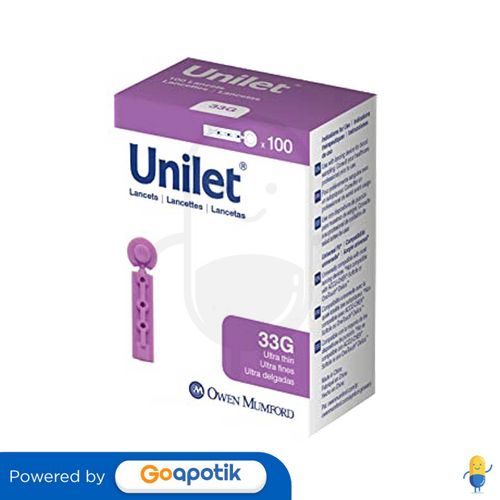 UNILET EXCELITE LANCETS 33G BOX 100 PCS