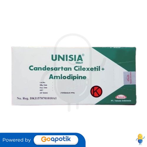 UNISIA 8 MG/5 MG BOX 20 TABLET