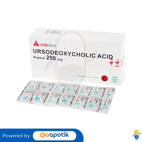 URSODEOXYCHOLIC ACID OGB DEXA MEDICA 250 MG BOX 30 KAPSUL / EMPEDU