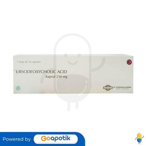 URSODEOXYCHOLIC ACID ETERCON 250 MG BOX 30 KAPSUL