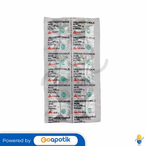 URSODEOXYCHOLIC ACID OGB DEXA MEDICA 250 MG STRIP 6 KAPSUL / EMPEDU