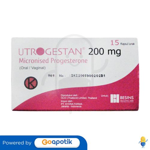 UTROGESTAN 200 MG BOX 15 KAPSUL