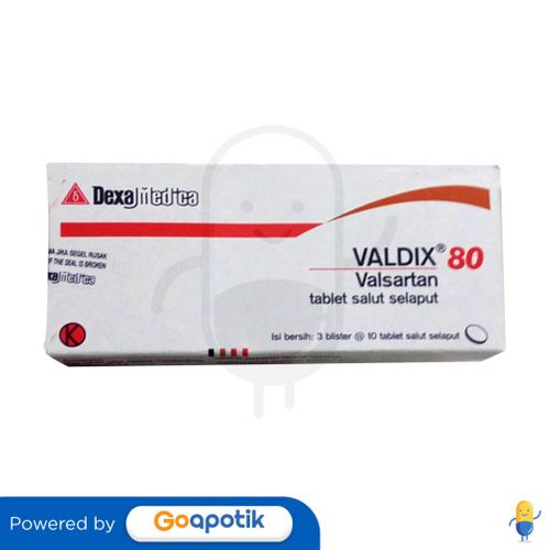 VALDIX 80 MG BOX 30 KAPLET