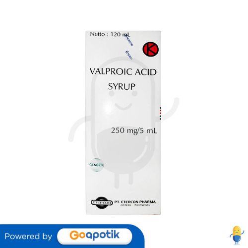 VALPROIC ACID ETERCON 250 MG/5 ML SYRUP 120 ML