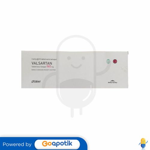 VALSARTAN KIMIA FARMA 160 MG BOX 30 TABLET