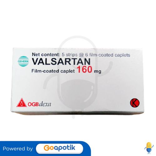 VALSARTAN OGB DEXA MEDICA 160 MG BOX 30 KAPLET / HIPERTENSI