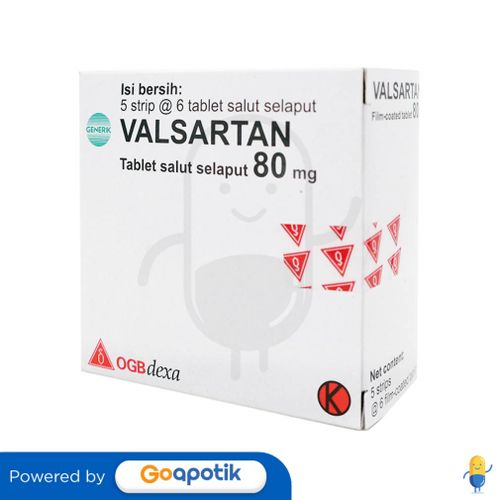 VALSARTAN OGB DEXA MEDICA 80 MG BOX 30 TABLET / HIPERTENSI