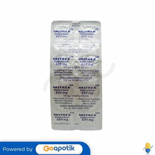 VALTREX 500 MG STRIP 14 TABLET