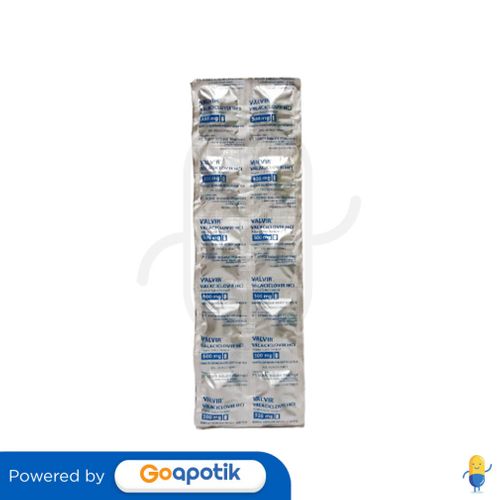 VALVIR 500 MG STRIP 10 KAPLET