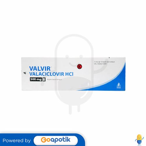 VALVIR 500 MG BOX 50 KAPLET