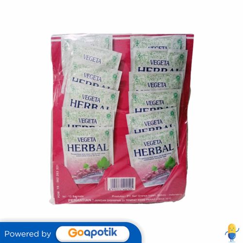 VEGETA HERBAL RASA ANGGUR 5 GRAM HANGER 12 SACHET