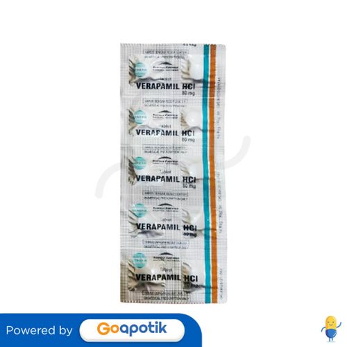 VERAPAMIL KIMIA FARMA 80 MG STRIP 10 TABLET