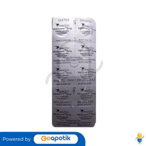 VESICARE 5 MG STRIP 10 TABLET