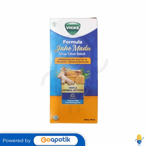 VICKS FORMULA JAHE MADU 105 ML BOTOL