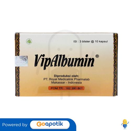 VIPALBUMIN BOX ISI 30 KAPSUL