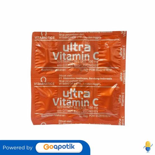 VITABIOTICS ULTRA VITAMIN C 500 MG STRIP 6 TABLET