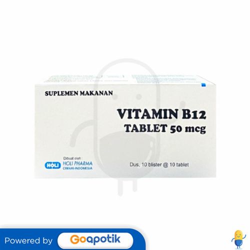 VITAMIN B12 HOLI 50 MCG BOX 100 TABLET