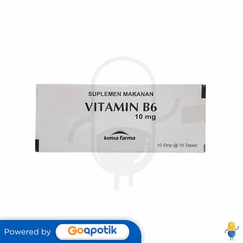 VITAMIN B6 KIMIA FARMA 10 MG BOX 100 TABLET