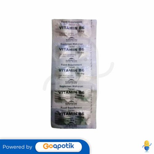 VITAMIN B6 KIMIA FARMA 10 MG STRIP 10 TABLET