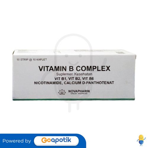 VITAMIN B COMPLEX NOVAPHARIN BOX 100 KAPLET