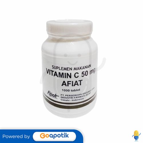 VITAMIN C AFIAT 50 MG BOTOL 1000 TABLET