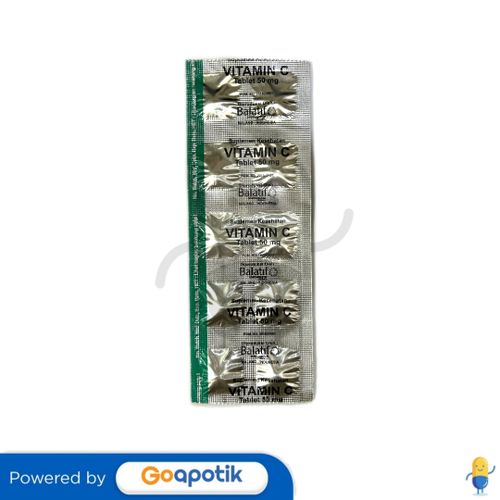 VITAMIN C BALATIF 50 MG STRIP 10 TABLET
