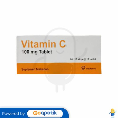 VITAMIN C INDOFARMA 100 MG BOX 100 TABLET