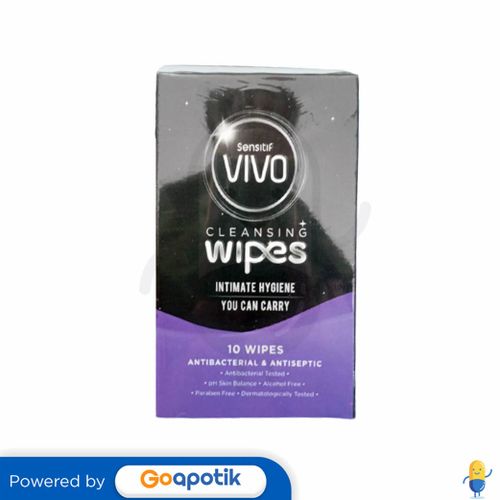 VIVO SENSITIF CLEANSING WIPES BOX 10 PCS