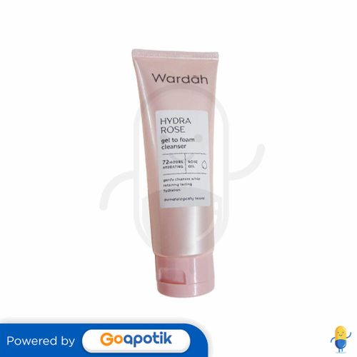 WARDAH HYDRA ROSE GEL TO FOAM CLEANSER 100 ML TUBE