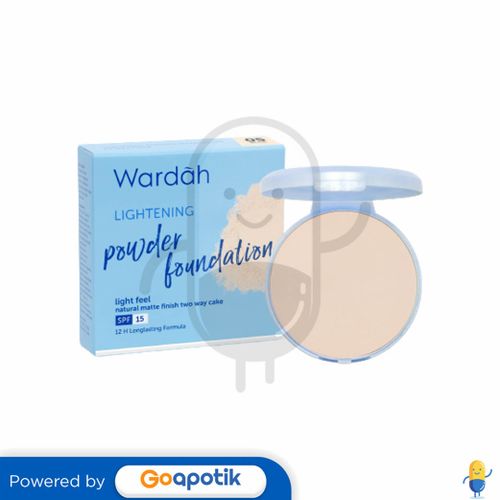 WARDAH LIGHTENING POWDER FOUNDATION LIGHT FEEL 05 BEIGE 12 GRAM REFILL