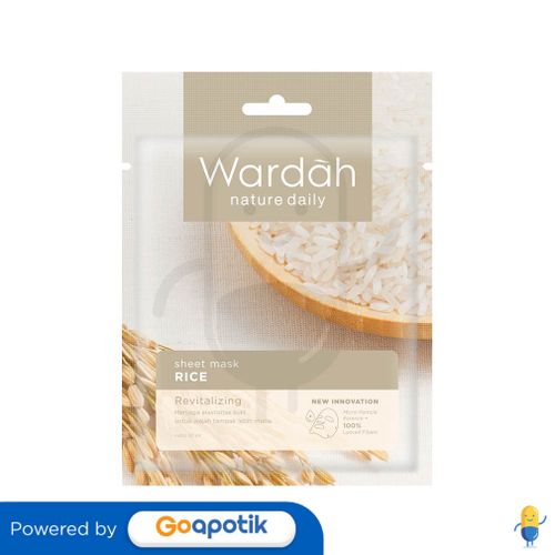 WARDAH NATURE DAILY SHEET MASK RICE 20 ML SACHET