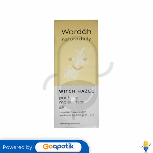 WARDAH NATURE DAILY WITCH HAZEL PURIFYING MOISTURIZER GEL 40 ML TUBE