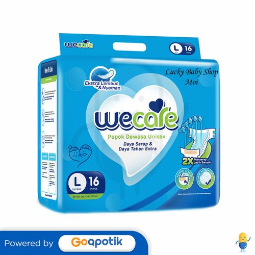 WE CARE ADULT DIAPERS UKURAN L 16