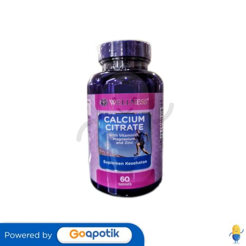 WELLNESS CALCIUM CITRATE BOX 60 TABLET