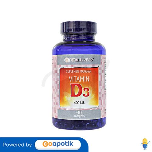 WELLNESS VITAMIN D3 400 IU BOX 60 SOFTGEL