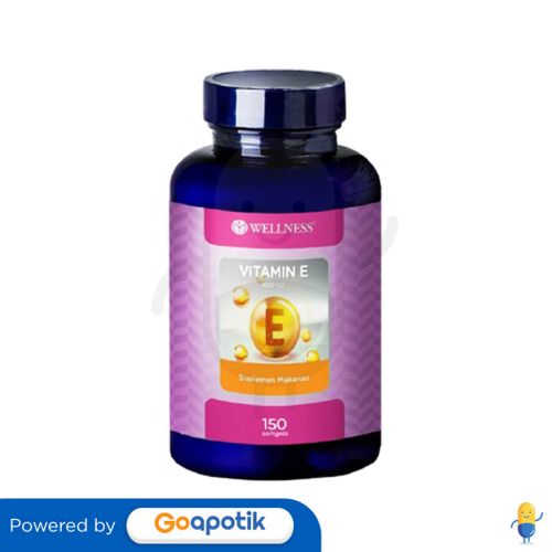 WELLNESS VITAMIN E 400 IU BOTOL 150 KAPSUL Kegunaan, Efek Samping