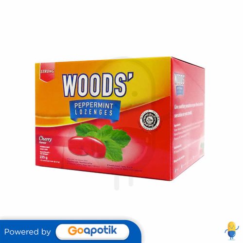 WOODS PEPPERMINT LOZENGES RASA CHERRY BOX 15 SACHET