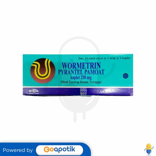 WORMETRIN 250 MG BOX 50 KAPLET