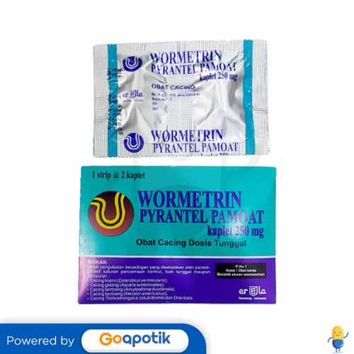 WORMETRIN 250 MG STRIP 2 KAPLET