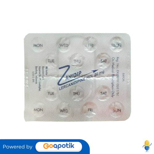 ZANIDIP 20 MG STRIP 14 TABLET