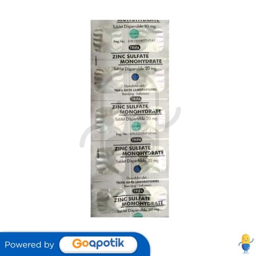 ZINC SULFATE TRIFA 20 MG TABLET