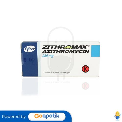 ZITHROMAX 250 MG BOX 6 TABLET