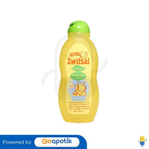 ZWITSAL BABY BATH 2 IN 1 HAIR AND BODY NATURAL 200 ML BOTOL