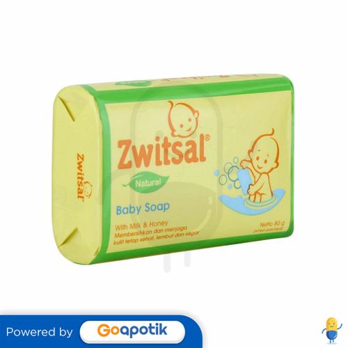 ZWITSAL BABY SOAP NATURAL WITH MILK AND HONEY 80 GRAM DUS