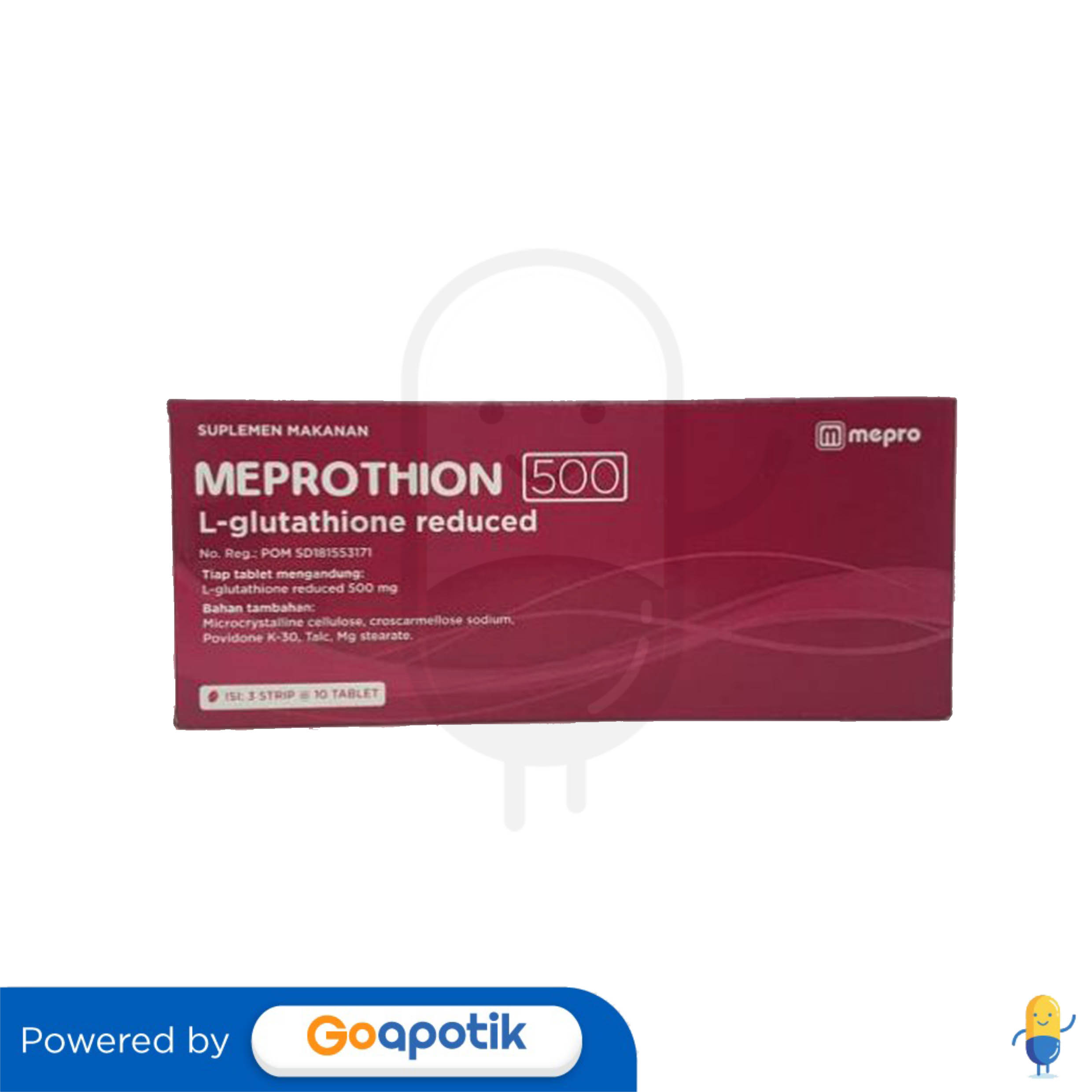 MEPROTHION 500 MG BOX 30 TABLET - Kegunaan, Efek Samping, Dosis dan