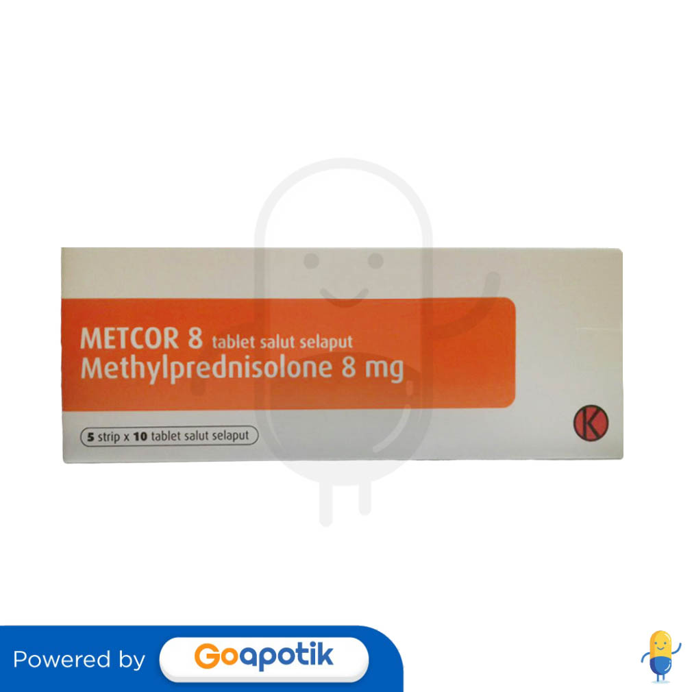 METCOR 8 MG BOX 50 TABLET - Kegunaan, Efek Samping, Dosis dan Aturan Pakai