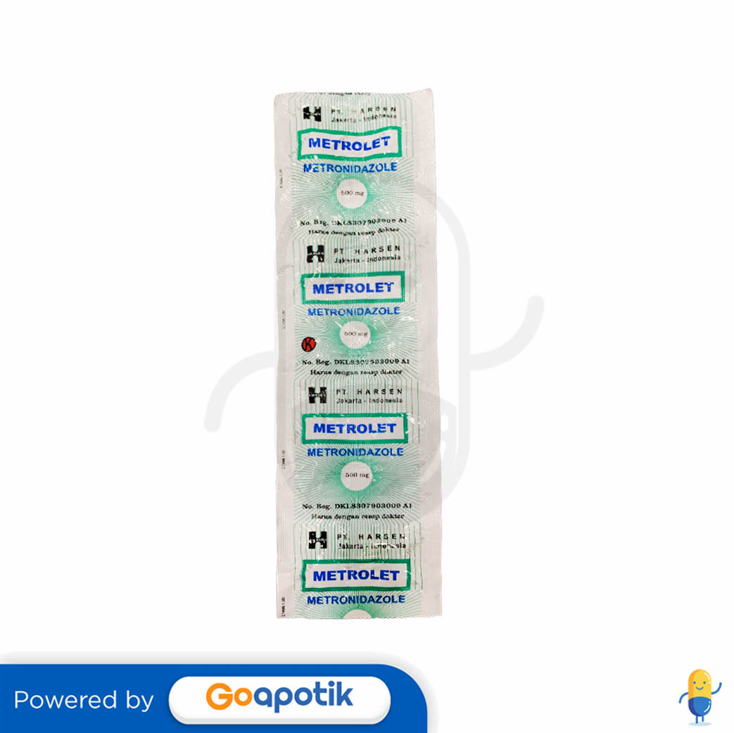 METROLET 500 MG STRIP 10 KAPLET - Kegunaan, Efek Samping, Dosis Dan ...