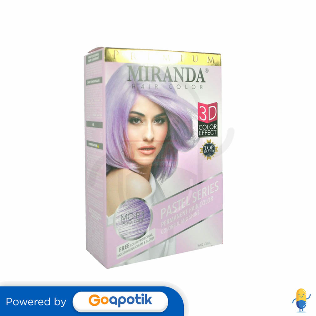 MIRANDA HAIR COLOR PASTEL SERIES MCP1 TARO LATTE (2 X 30ML) + 10ML