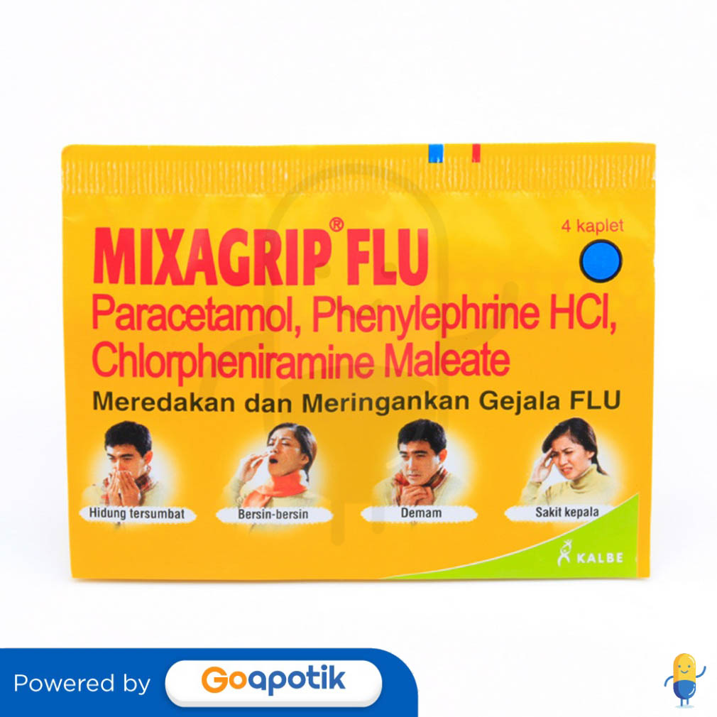 MIXAGRIP STRIP 4 KAPSUL Kegunaan, Efek Samping, Dosis dan Aturan Pakai